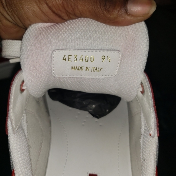 Prada Casual men red and Silver sneakers size 9.5 - Picture 4 of 16